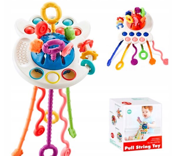 Daugiafunkcinis žaislas Pull String Toys цена и информация | Žaislai kūdikiams | pigu.lt