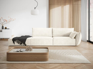 Kairinė sofa Vanda, 4 sėdimos vietos, šv. smėlio sp. kaina ir informacija | Minkšti kampai | pigu.lt