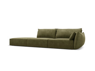 Kairinė sofa Vanda, 4 sėdimos vietos, žalia kaina ir informacija | Minkšti kampai | pigu.lt