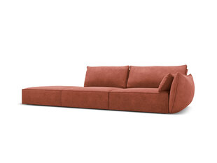 Левый диван Vanda, 4 места, цвет красный цена и информация | Угловые диваны | pigu.lt