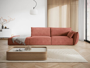 Kairinė sofa Vanda, 4 sėdimos vietos, raudona kaina ir informacija | Minkšti kampai | pigu.lt