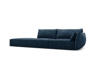 Kairinė sofa Vanda, 4 sėdimos vietos, mėlyna kaina ir informacija | Minkšti kampai | pigu.lt