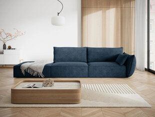 Левый диван Vanda, 4 места, синий цвет цена и информация | Угловые диваны | pigu.lt