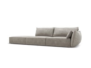 Левый диван Vanda, 4 места, светло-серый цвет цена и информация | Угловые диваны | pigu.lt
