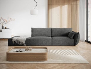 Левый диван Vanda, 4 места, серый цена и информация | Угловые диваны | pigu.lt