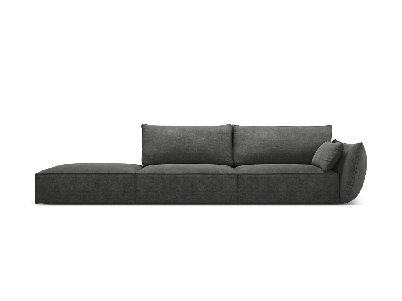 Kairinė sofa Vanda, 4 sėdimos vietos, pilka цена и информация | Minkšti kampai | pigu.lt