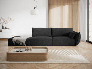 Левый диван Vanda, 4 места, темно-серый цвет цена и информация | Угловые диваны | pigu.lt