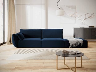 Velvet диван Vanda (правый), 4 места, синий цвет цена и информация | Угловые диваны | pigu.lt
