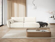Dešininė sofa Vanda, 4 sėdimos vietos, šv. smėlio sp. kaina ir informacija | Minkšti kampai | pigu.lt