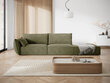 Dešininė sofa Vanda, 4 sėdimos vietos, žalia цена и информация | Minkšti kampai | pigu.lt
