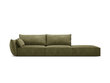 Dešininė sofa Vanda, 4 sėdimos vietos, žalia цена и информация | Minkšti kampai | pigu.lt
