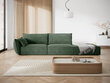 Dešininė sofa Vanda, 4 sėdimos vietos, žalio butelio sp. kaina ir informacija | Minkšti kampai | pigu.lt