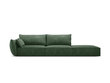 Dešininė sofa Vanda, 4 sėdimos vietos, žalio butelio sp. kaina ir informacija | Minkšti kampai | pigu.lt