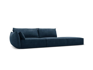 Dešininė sofa Vanda, 4 sėdimos vietos, mėlyna kaina ir informacija | Minkšti kampai | pigu.lt