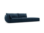 Dešininė sofa Vanda, 4 sėdimos vietos, mėlyna