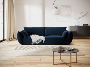 Velvet диван Vanda, 3 места, темно-синий цвет цена и информация | Диваны | pigu.lt