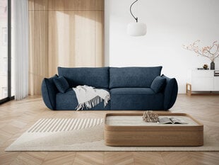 Sofa Vanda, 3 sėdimos vietos, tamsiai mėlyna kaina ir informacija | Sofos | pigu.lt
