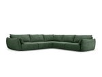 Симметричный угловой диван Vanda, 7 мест, зеленый цвет