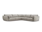 Симметричный угловой диван Vanda, 7 мест, св. серый цвет