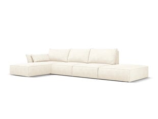 Левый угловой диван Vanda, 5 мест, св. бежевый цвет цена и информация | Угловые диваны | pigu.lt