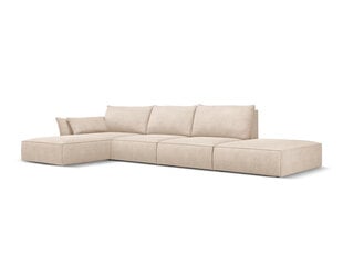 Левый угловой диван Vanda, 5 мест, бежевый цвет цена и информация | Угловые диваны | pigu.lt