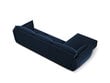 Kairinė kampinė velvet sofa Vanda, 4 sėdimos vietos, tamsiai mėlyna kaina ir informacija | Minkšti kampai | pigu.lt