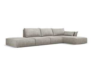 Правый угловой диван Vanda, 5 мест, светло-серый цвет цена и информация | Угловые диваны | pigu.lt