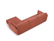 Dešininė kampinė sofa Vanda, 4 sėdimos vietos, raudona kaina ir informacija | Minkšti kampai | pigu.lt