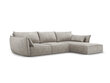 Dešininė kampinė sofa Vanda, 4 sėdimos vietos, šviesiai pilka цена и информация | Minkšti kampai | pigu.lt