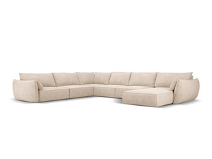 Панорамный левый диван Vanda, 8 мест, бежевый цвет цена и информация | Угловые диваны | pigu.lt
