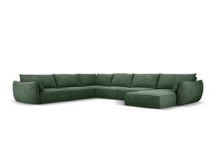 Панорамный левый диван Vanda, 8 мест, зеленый цвет цена и информация | Угловые диваны | pigu.lt