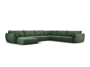 Панорамный правый диван Vanda, 8 мест, бутылка зеленого цвета цена и информация | Угловые диваны | pigu.lt