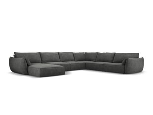 Панорамный правый диван Vanda, 8 мест, серый цвет цена и информация | Угловые диваны | pigu.lt