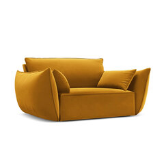 Velvet fotelis Vanda, 128x100x85 cm, geltonas kaina ir informacija | Svetainės foteliai | pigu.lt