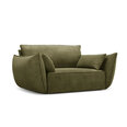 Vienvietis fotelis Vanda, 128x100x85 cm, žalias