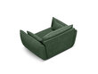 Vienvietis fotelis Vanda, 128x100x85 cm, žalio butelio sp. цена и информация | Svetainės foteliai | pigu.lt