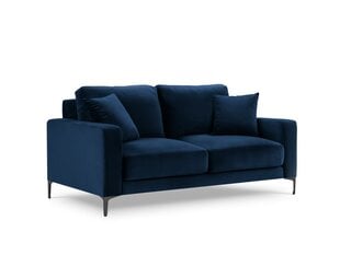 Dvivietė velvet sofa Venus, tamsiai mėlyna kaina ir informacija | Sofos | pigu.lt