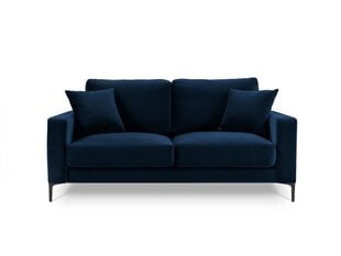 Dvivietė velvet sofa Venus, tamsiai mėlyna kaina ir informacija | Sofos | pigu.lt