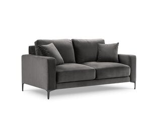 Dvivietė velvet sofa Venus, pilka kaina ir informacija | Sofos | pigu.lt