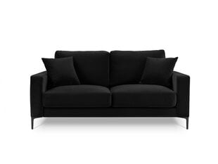 Dvivietė velvet sofa Venus, juoda kaina ir informacija | Sofos | pigu.lt