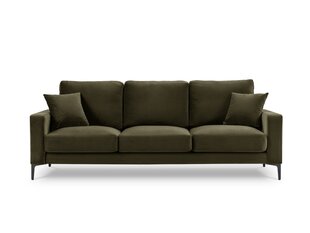 Trivietė velvet sofa Venus, žalia kaina ir informacija | Sofos | pigu.lt