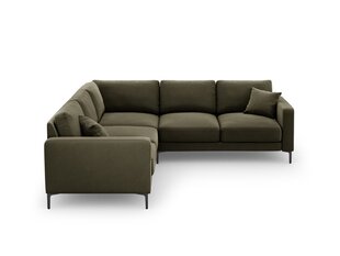 Симметричный угловой velvet диван Venus, 5 мест, зеленый цвет цена и информация | Угловые диваны | pigu.lt