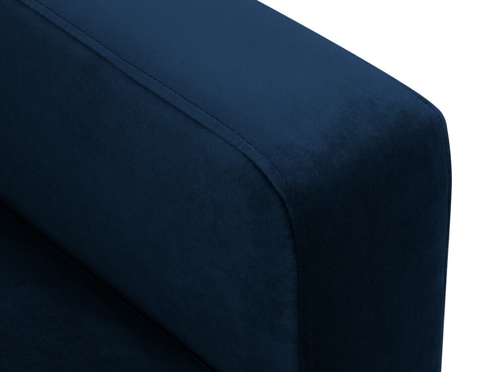 Simetrinė kampinė velvet sofa Venus, 5 sėdimos vietos, tamsiai mėlyna цена и информация | Minkšti kampai | pigu.lt