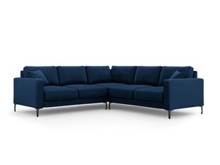 Симметричный угловой velvet диван Venus, 5 мест, темно-синий цвет цена и информация | Угловые диваны | pigu.lt