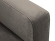 Simetrinė kampinė velvet sofa Venus, 5 sėdimos vietos, šviesiai pilka kaina ir informacija | Minkšti kampai | pigu.lt