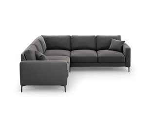 Симметричный угловой velvet диван Venus, 5 мест, серый цвет цена и информация | Угловые диваны | pigu.lt