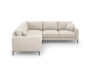 Simetrinė kampinė sofa Venus, 5 sėdimos vietos, šv. smėlio sp. kaina ir informacija | Minkšti kampai | pigu.lt