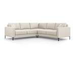 Simetrinė kampinė sofa Venus, 5 sėdimos vietos, šv. smėlio sp.