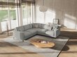 Simetrinė kampinė sofa Venus, 5 sėdimos vietos, šviesiai pilka цена и информация | Minkšti kampai | pigu.lt