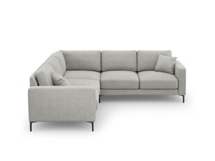 Simetrinė kampinė sofa Venus, 5 sėdimos vietos, šviesiai pilka kaina ir informacija | Minkšti kampai | pigu.lt